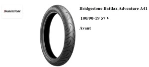 Bridgestone Battlax Adventure A41 100-90-19 57V Avant